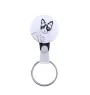 Snowshoe Cat - handmade keychain with a cat portrait, purse charm, product of the Art-Dog brand.