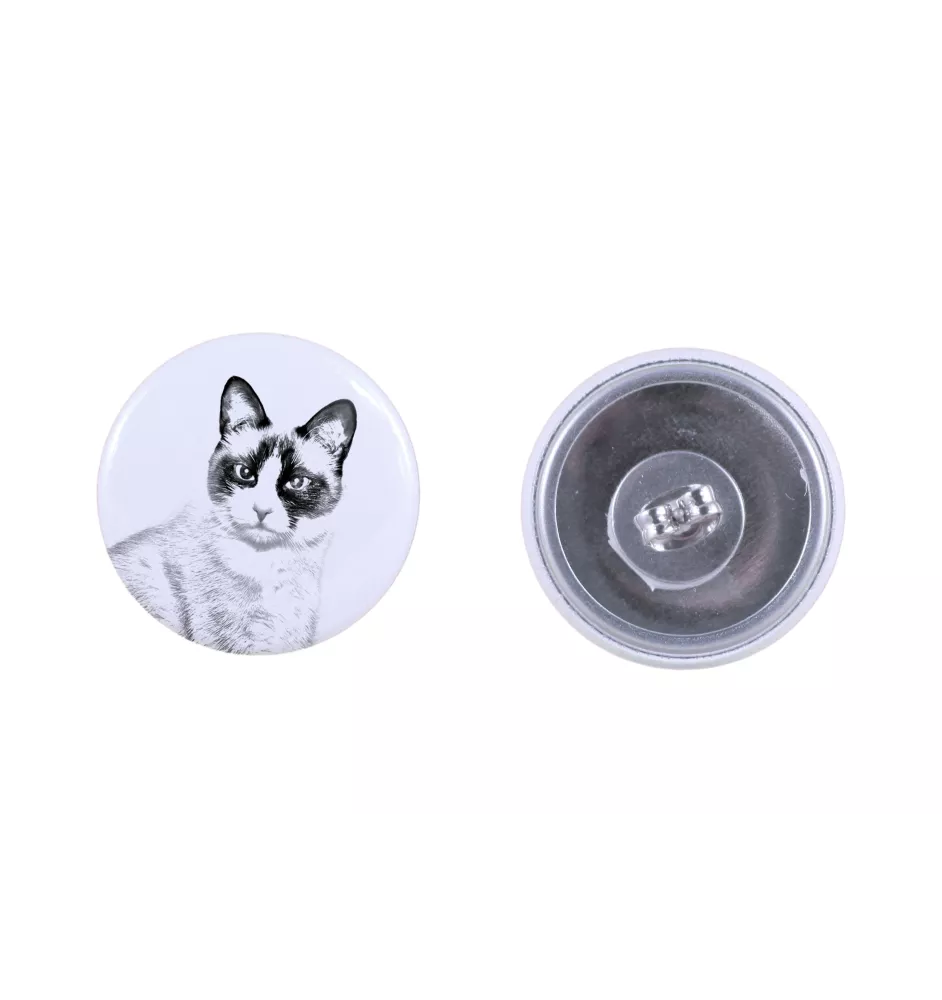 Chat Snowshoe - boucles d'oreilles avec votre chat bien-aimé, photo personnelle, accessoire parfait pour les amoureux des chats de la marque Art.-Dog