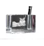 Syberyjski penholder kryształowy z kotem Art-Dog