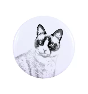 Snowshoe Cat - collection of unique magnets, own photo, Art-Dog brand
