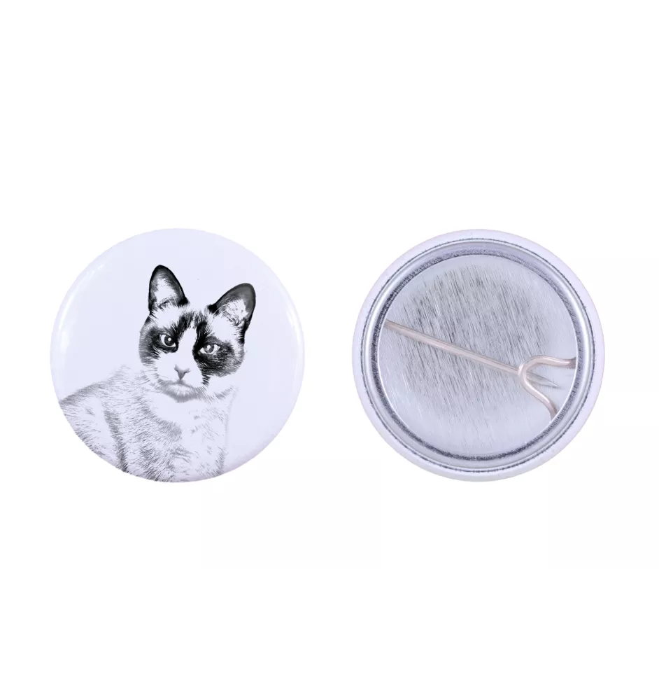 Snowshoe  przypinka z kotem mała Art-Dog