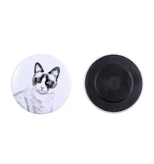 Snowshoe Cat - collection of unique magnets, own photo, Art-Dog brand