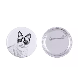 Snowshoe  przypinka z kotem duża Art-Dog