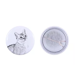 Singapura Cat - backpack decoration, personalized badge, perfect gadget for animal lovers by Art-Dog brand