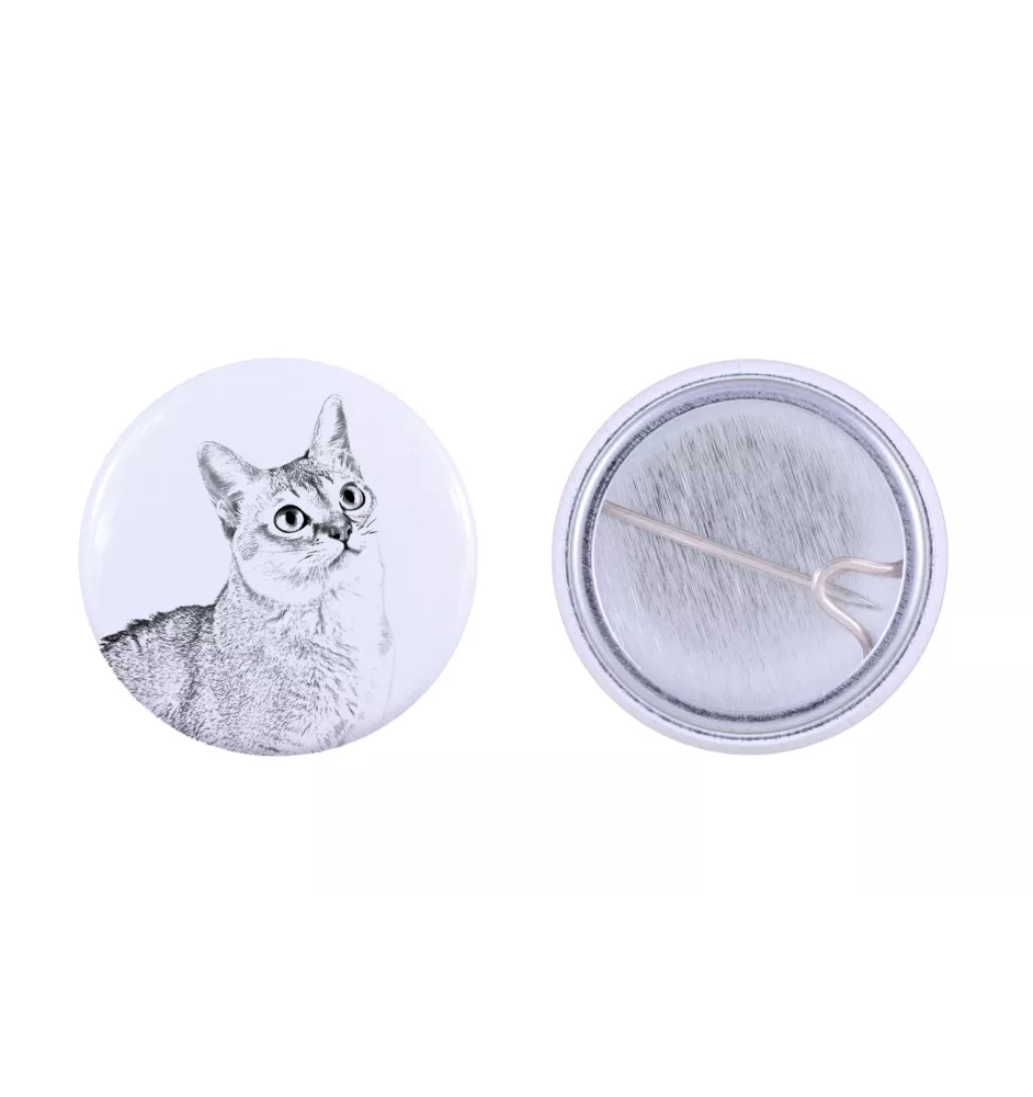 Kot singapurski przypinka z kotem mała Art-Dog