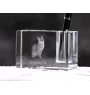 Kot singapurski penholder kryształowy z kotem Art-Dog