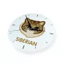 Siberian - MDF clock with graphics and the Art-Dog brand name
