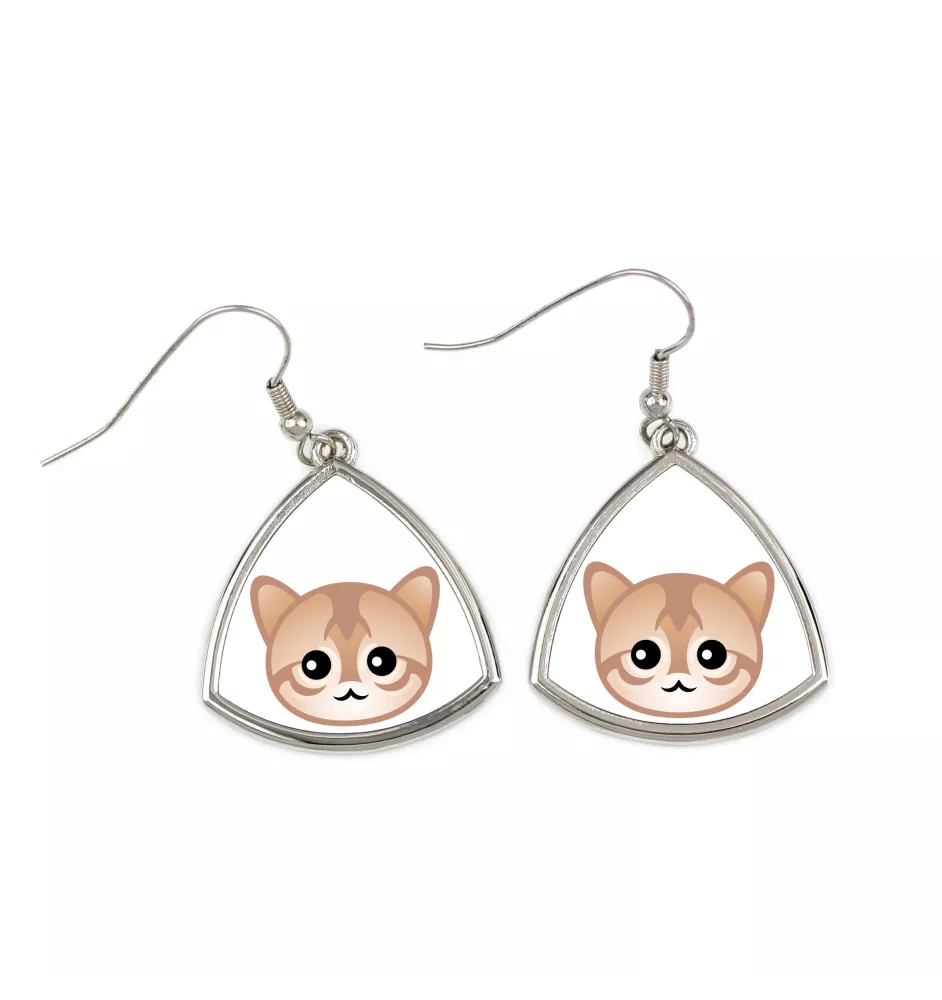 Singapura - elegant metal earrings as a gift from the Art-Dog brand