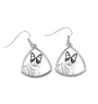 Schneeschuh-Katze - Katzenohrringe, hängende Ohrringe mit Bild, personalisierter Schmuck mit dem Aufdruck der Marke Art-Dog