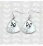 Chat Snowshoe - boucles d'oreilles avec un chat, boucles d'oreilles pendantes avec une image, bijoux personnalisés avec l'impression de la marque Art-Dog