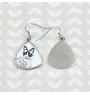 Chat Snowshoe - boucles d'oreilles avec un chat, boucles d'oreilles pendantes avec une image, bijoux personnalisés avec l'impression de la marque Art-Dog