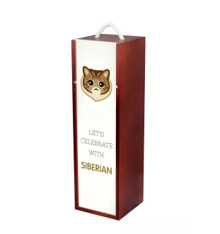 Siberian - wine box with graphics and the brand name Art-Dog
