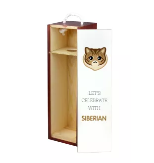 Sibérien - boîte à vin avec graphisme et logo de la marque Art-Dog