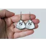 Chat Snowshoe - boucles d'oreilles avec un chat, boucles d'oreilles pendantes avec une image, bijoux personnalisés avec l'impression de la marque Art-Dog