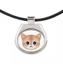Singapura - pendant necklace with graphic on a chain strap by Art-Dog brand
