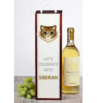 Sibirische - Weinkiste mit Grafik und Aufschrift der Marke Art-Dog