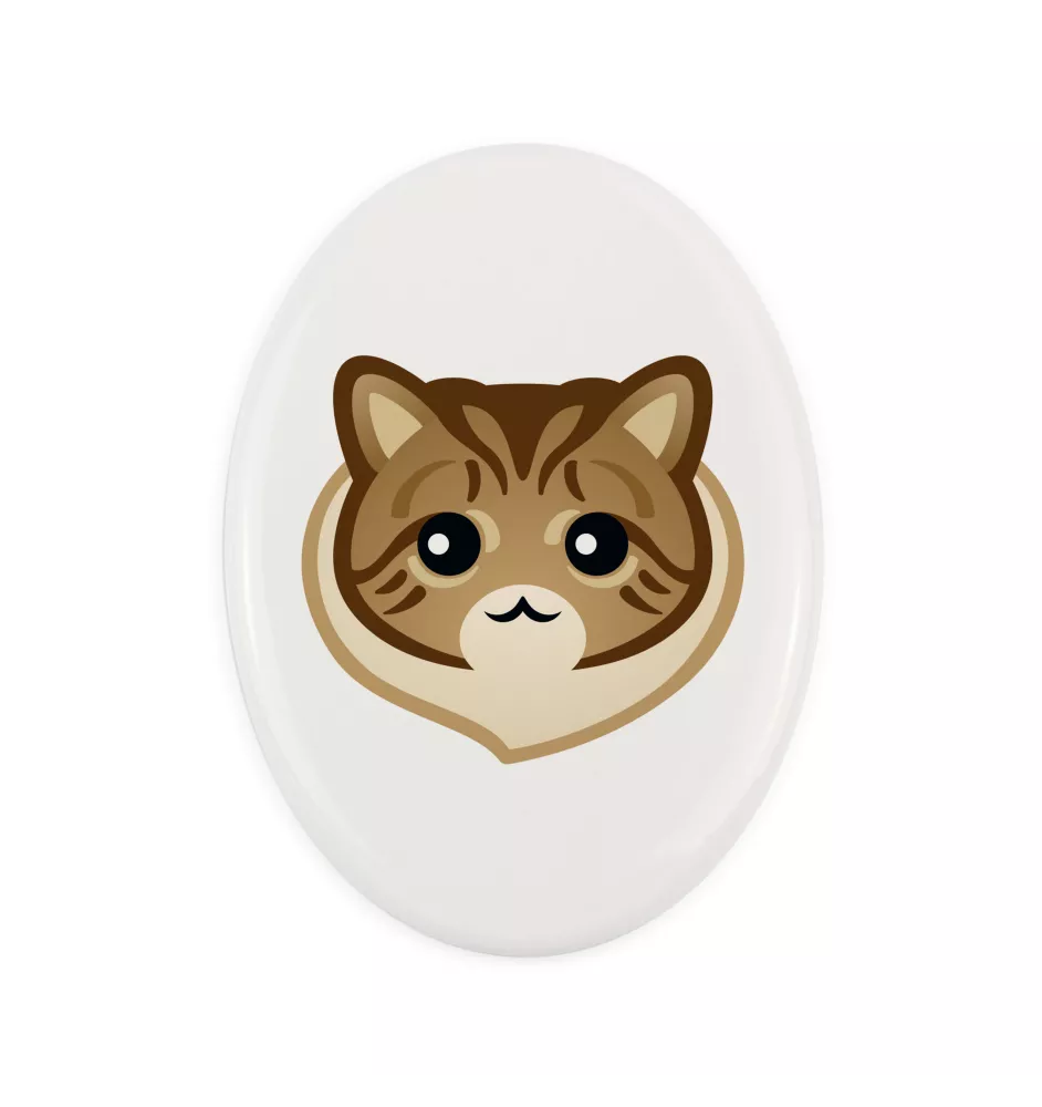 Syberyjski płyta nagrobna z kotem Art-Dog