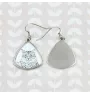 Chat de Sibérie - boucles d'oreilles avec un chat, boucles d'oreilles pendantes avec une image, bijoux personnalisés avec l'impression de la marque Art-Dog