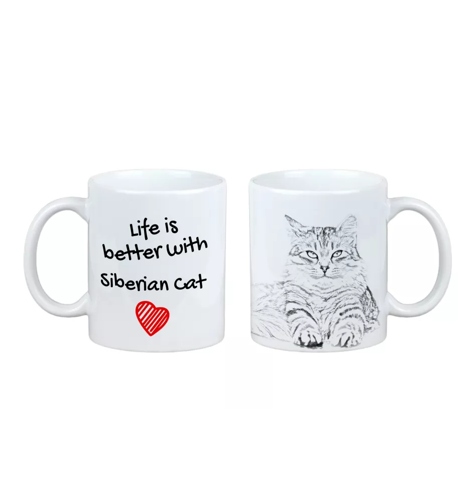 Sibirische - Tasse mit Katze, Tasse mit Bild, personalisiertes Geschenk der Marke Art-Dog