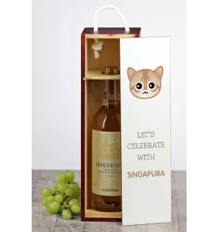 Singapura - wine box with graphics and the brand name Art-Dog
