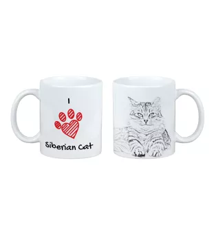 Siberian - cup with a cat, cute cup with graphics, a gift with your photo from the Art-Dog brand