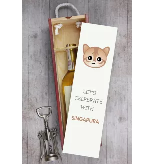 Singapura - wine box with graphics and the brand name Art-Dog