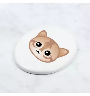 Singapura - ceramic tombstone plaque with graphics and inscription by Art-Dog brand