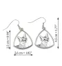 Chat Singapour - boucles d'oreilles avec un chat, boucles d'oreilles pendantes avec une image, bijoux personnalisés avec l'impression de la marque Art-Dog