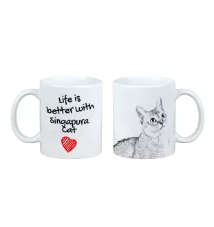 Singapura - tasse avec un chat, tasse avec une photo, cadeau personnalisé de la marque Art-Dog