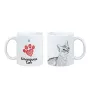 Kot singapurski kubek z kotem I love Art-Dog