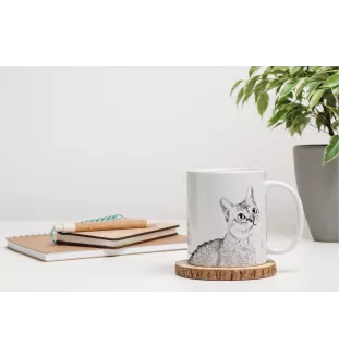 Singapura - tasse avec un chat, une tasse joyeuse pour les amoureux des chiens, un cadeau personnalisé de la marque Art-Dog