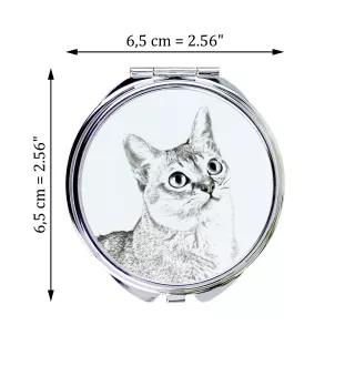 Kot singapurski lusterko ze zdjęciem kota Art-Dog