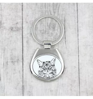 Somali-Katze - Schlüsselanhänger mit Katze, Anhänger mit Aufdruck, personalisierter Anhänger der Marke Art-Dog