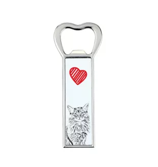 Chat Somali - ouvre-bouteille avec un chat, ouvre-bouteille personnalisé pour le réfrigérateur, cadeau unique pour homme de la marque Art-Dog