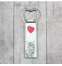 Somali Cat - bottle opener with a cat, personalized fridge opener, unique gift for men by Art-Dog brand