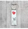 Tonkinese Cat - bottle opener with a cat, personalized fridge opener, unique gift for men by Art-Dog brand