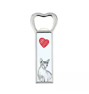 Sphynx - ouvre-bouteille avec un chat, ouvre-bouteille personnalisé pour le réfrigérateur, cadeau unique pour homme de la marque Art-Dog