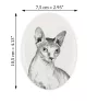 Sphynx - commemorative plaque with a cat photo, tombstone with a print, personalized oval plaque from the Art-Dog brand