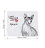 Sphynx - tapis de souris imprimé, tapis de souris personnalisé avec un chat, un gadget unique pour un employé de bureau de la marque Art-Dog