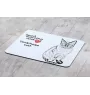 Tonkinese Cat - mouse pad with print, personalized cat pad, unique gadget for an office worker from the Art-Dog brand