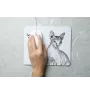 Sphynx - tapis de souris imprimé, tapis de souris personnalisé avec un chat, un gadget unique pour un employé de bureau de la marque Art-Dog