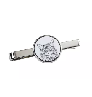 Somali-Katze - Krawattenklammer mit Katzenmotiv, personalisierter Krawattenclip, einzigartiges Geschenk für Männer von der Marke Art-Dog