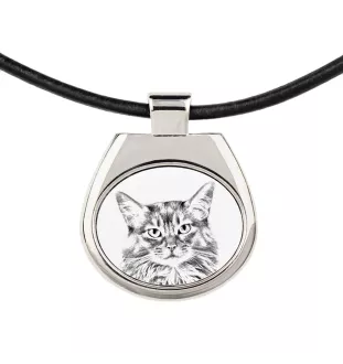 Somali-Katze - Halskette mit Katzenanhänger, personalisiertes Fotoanhänger, einzigartige Halskette für Frauen und Männer von der Marke Art-Dog