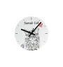 Somali Cat - wall clock with a cat, shelf clock with a print, personalized home decoration from the Art-Dog brand