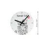 Somali Cat - wall clock with a cat, shelf clock with a print, personalized home decoration from the Art-Dog brand