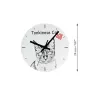 Tonkinese Cat - wall clock with a cat, shelf clock with a print, personalized home decoration from the Art-Dog brand