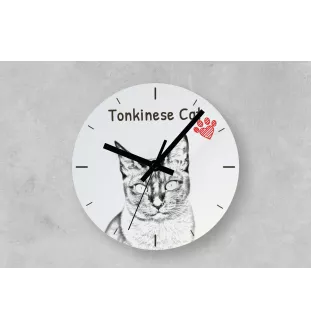 Kot tonkijski zegar ze zdjęciem z konia Art-Dog