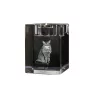 Somali - Bougeoir avec photo de chat, porte bougie en cristal, cadeau personnalisé par la marque Art-Dog