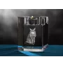 Somali - Kerzenhalter mit Katzenfoto, Teelichthalter aus Kristall, personalisiertes Geschenk der Marke Art-Dog
