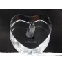 Tonkinese Katze - Kristalluhr mit Katzenbild, Herzregal-Uhr, personalisierte Standuhr von Art-Dog.